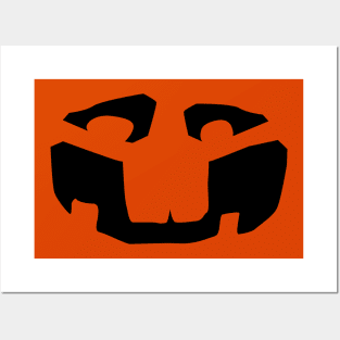 Jack O’ Lantern Face Art Posters and Art